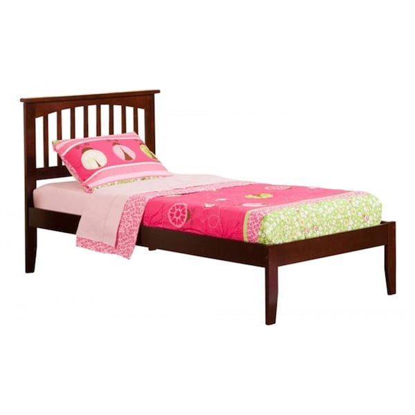 Atlantic Furniture Mission Bed, Antique Walnut - Twin Extra Large - AR8711034