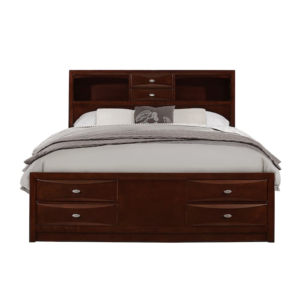 Global Furniture Usa Transitional  Linda Merlot Queen Bed - 3021