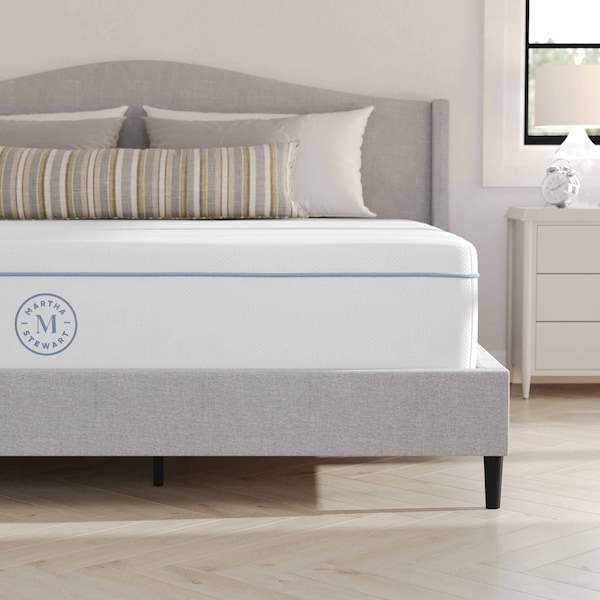Martha Stewart SleepComplete 12 Inch King Medium Firm Hybrid Pocket Spring and Foam Dual-Action Cooling Mattress - CL-MODE1-12K-MS