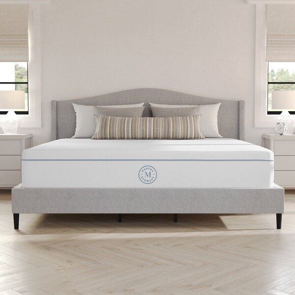 Martha Stewart SleepComplete 12 Inch King Medium Firm Hybrid Pocket Spring and Foam Dual-Action Cooling Mattress - CL-MODE1-12K-MS