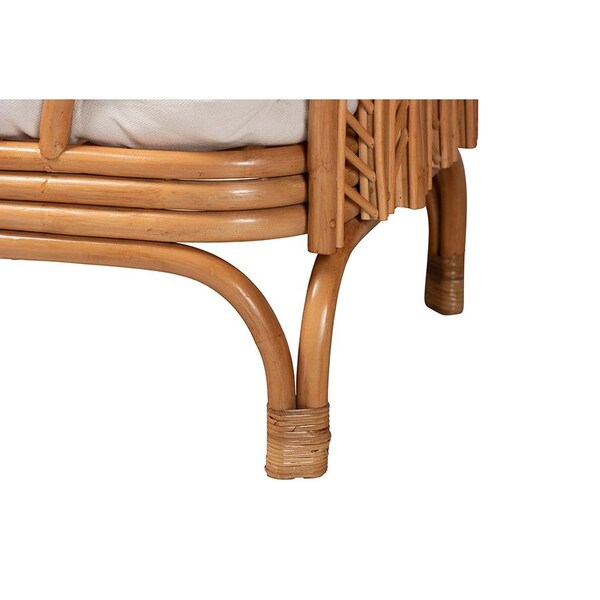 Bali & Pari Loften Bohemian Light Honey Rattan Daybed - 246-13597-ZORO