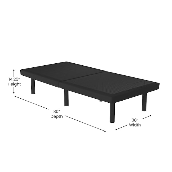 Flash Furniture Twin XL Adjustable Bed Base-Wireless Remote - AL-DM0201-TXL-GG