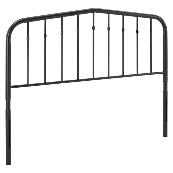 Modway Furniture Lennon Metal Headboard, Black - Queen Size - MOD-6166-BLK