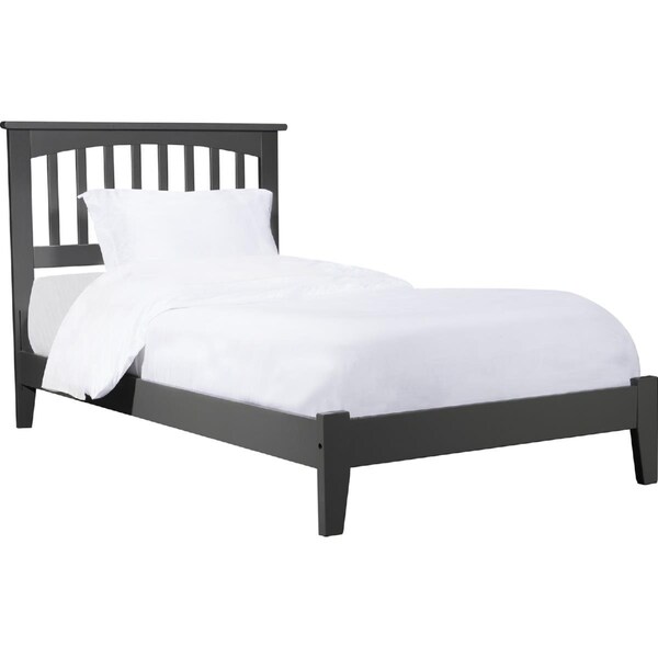 Atlantic Furniture Mission Twin Traditional Bed - Grey - AR8721039