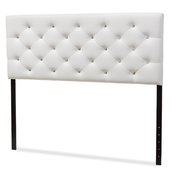 Baxton Studio Viviana Faux Leather Upholstered Button-tufted Queen Size Headboard - 120-6457