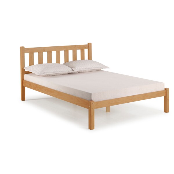 Alaterre Furniture Poppy Full Wood Platform Bed, Cinnamon - AJPP20CI