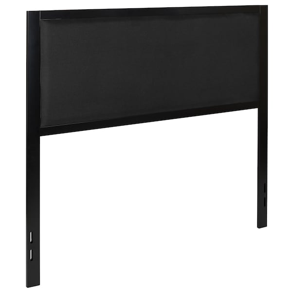 Flash Furniture Melbourne Metal Upholstered Full Size Headboard in Black Fabric - HG-HB1717-F-BK-GG