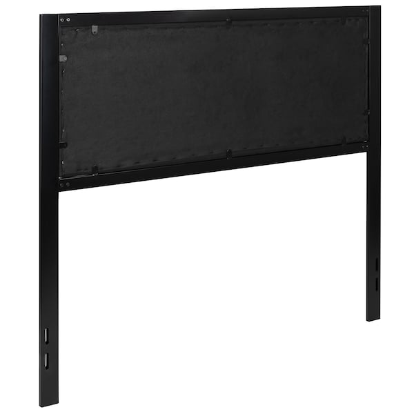 Flash Furniture Melbourne Metal Upholstered Full Size Headboard in Black Fabric - HG-HB1717-F-BK-GG