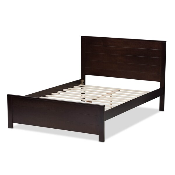 Baxton Studio Catalina Dark Brown-Finished Wood Full Platform Bed - 143-7863