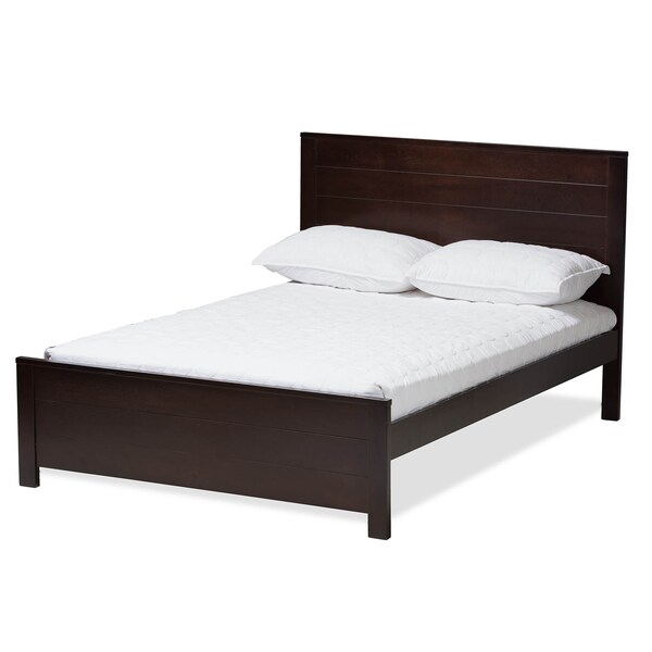 Baxton Studio Catalina Dark Brown-Finished Wood Full Platform Bed - 143-7863