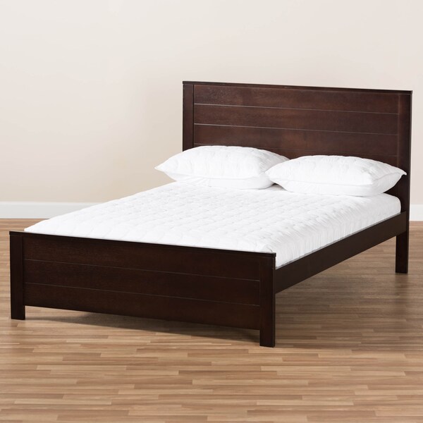 Baxton Studio Catalina Dark Brown-Finished Wood Full Platform Bed - 143-7863