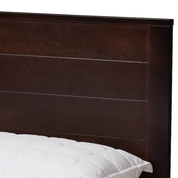 Baxton Studio Catalina Dark Brown-Finished Wood Full Platform Bed - 143-7863