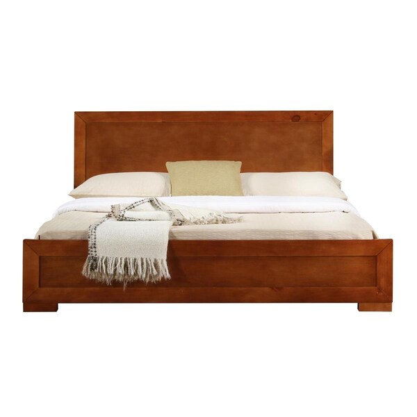 Templeton Trent Wooden Platform Bed, Cherry, Queen Size - 82.28 x 62.99 x 35.43 in. - TE2545253