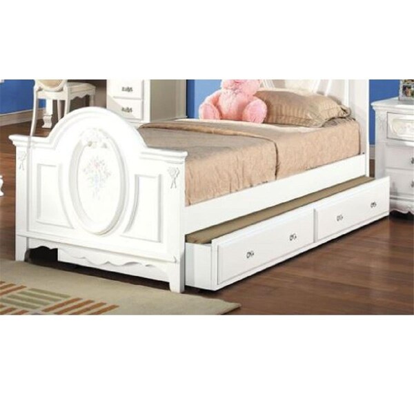 Acme Furniture Industry Acme Furniture  12 x 41 x 75 in. Flora Trundle, White - BD01646