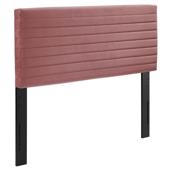 Modway Furniture 23 x 39.5 x 3.5 in. Tranquil Twin Size Headboard, Dusty Rose - MOD-7023-DUS