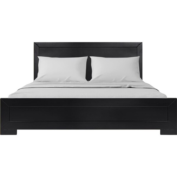 Camden Isle 62.99 in. Oxford Queen Size Platform Bed, Black - 112132