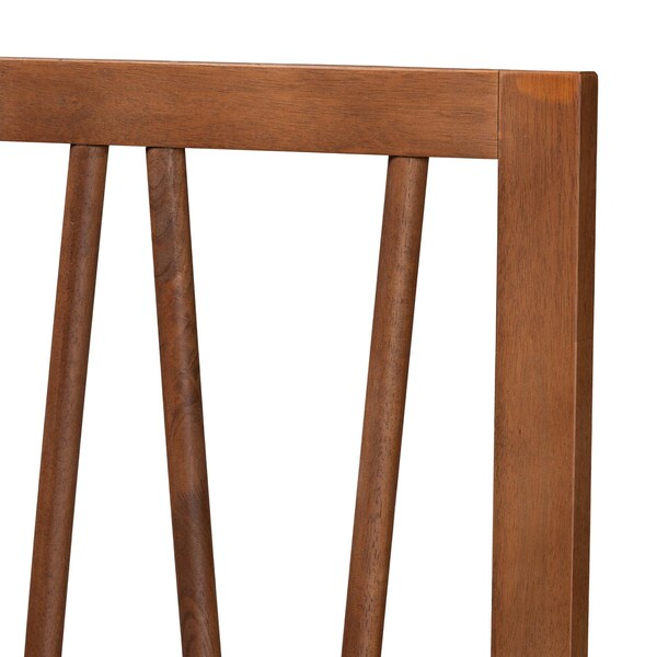 Baxton Studio Rahela Mid-Century Modern Ash Walnut Finished Wood Queen Size Headboard - 238-12882-ZORO
