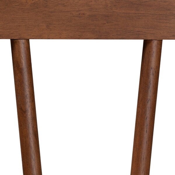 Baxton Studio Rahela Mid-Century Modern Ash Walnut Finished Wood Queen Size Headboard - 238-12882-ZORO