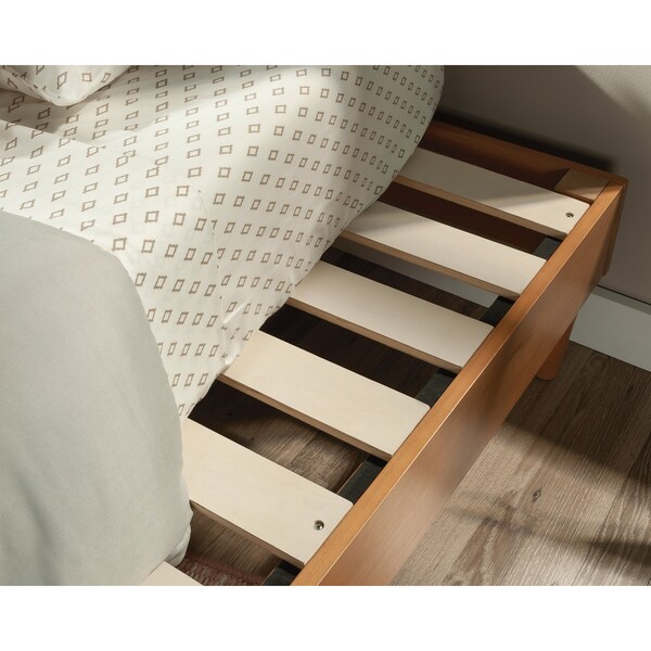 Sauder Cannery Bridge Rd Leg Wd Tw Plat Bed 3a , Fits twin-sized mattress - 429426