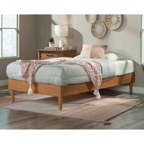 Sauder Cannery Bridge Rd Leg Wd Tw Plat Bed 3a , Fits twin-sized mattress - 429426