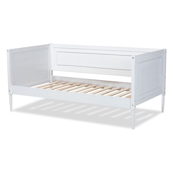 Baxton Studio Daniella ModernWhite Finished Wood Daybed - 193-11519-ZORO