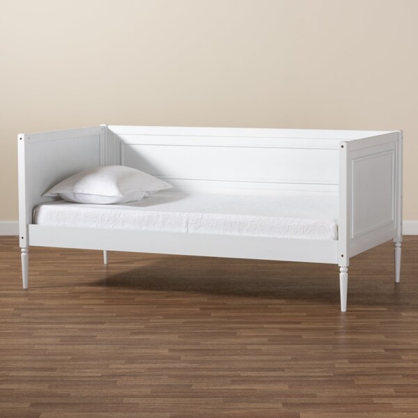 Baxton Studio Daniella ModernWhite Finished Wood Daybed - 193-11519-ZORO
