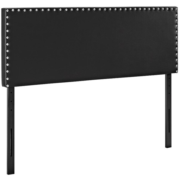 Modway Furniture Phoebe King Vinyl Headboard, Black - MOD-5387-BLK