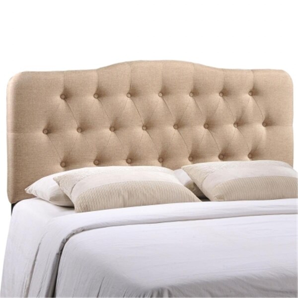 East End Imports Annabel Queen Fabric Headboard- Beige - MOD-5154-BEI