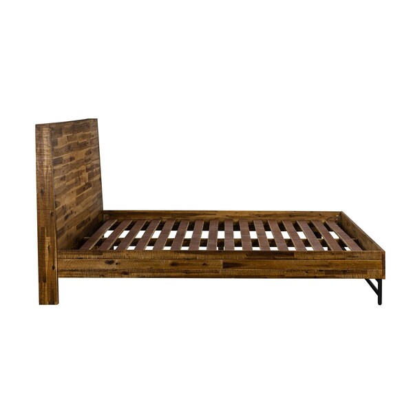 Armen Living Cusco 4 Piece Acacia King Bedroom Set with Dresser and Nightstands - SETCUBDKG4A