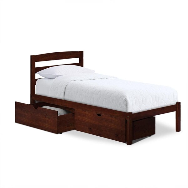 Kd Gabinetes Bed with Storage Drawers - Twin Size - KD3119069