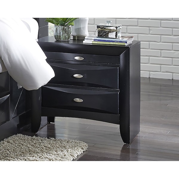 Global Furniture Usa Transitional  Linda Black Full Bed Group - 2865