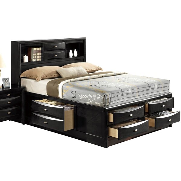 Global Furniture Usa Transitional  Linda Black Full Bed Group - 2865