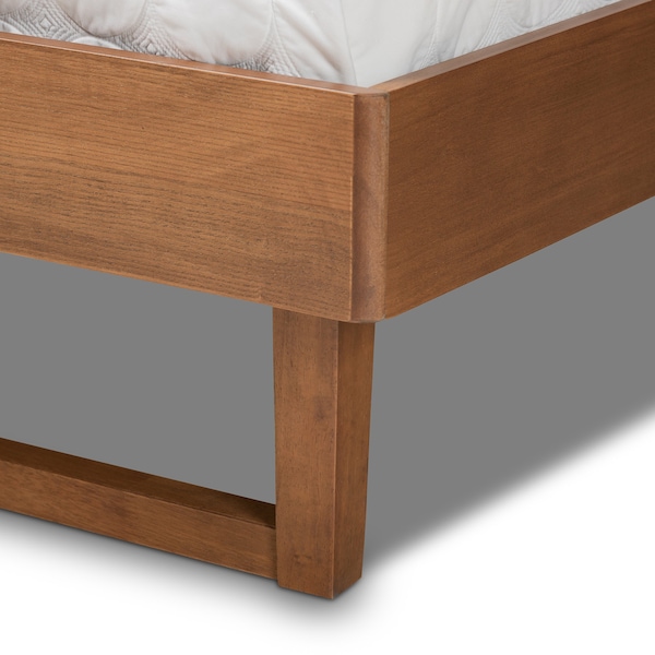 Baxton Studio Lucie Modern Walnut Brown Finished Wood King Size Platform Bed - 184-11149-9412-ZORO