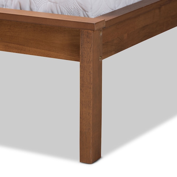 Baxton Studio Giuseppe Modern and Contemporary Walnut Brown Finished Full Size Platform Bed - 183-11048-ZORO