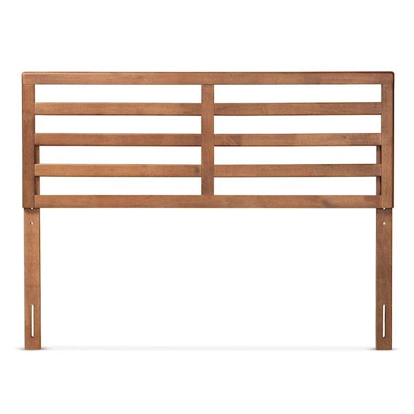 Baxton Studio Akemi Modern and Contemporary Ash Walnut Finished Wood Queen Size Headboard - 182-11106-ZORO