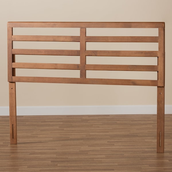 Baxton Studio Akemi Modern and Contemporary Ash Walnut Finished Wood Queen Size Headboard - 182-11106-ZORO