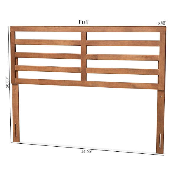 Baxton Studio Akemi Modern and Contemporary Ash Walnut Finished Wood Queen Size Headboard - 182-11106-ZORO
