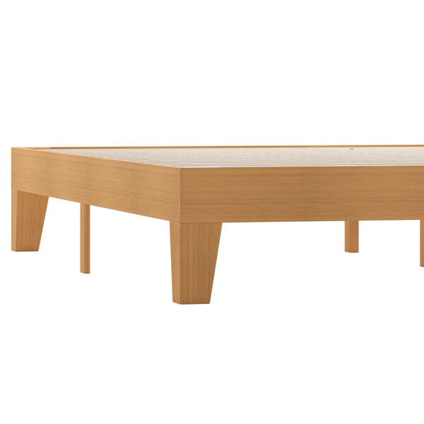 Flash Furniture Natural Pine King Size Solid Wood Platform Bed - YKC-1090-K-NAT-GG
