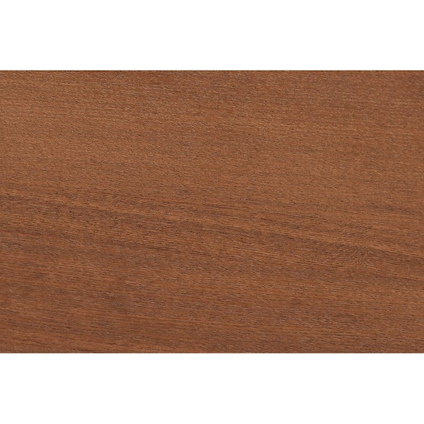Baxton Studio Garron Mid-Century Modern Grey Fabric and Walnut Brown Wood King Size Platform Bed - 246-12645-9816-ZORO