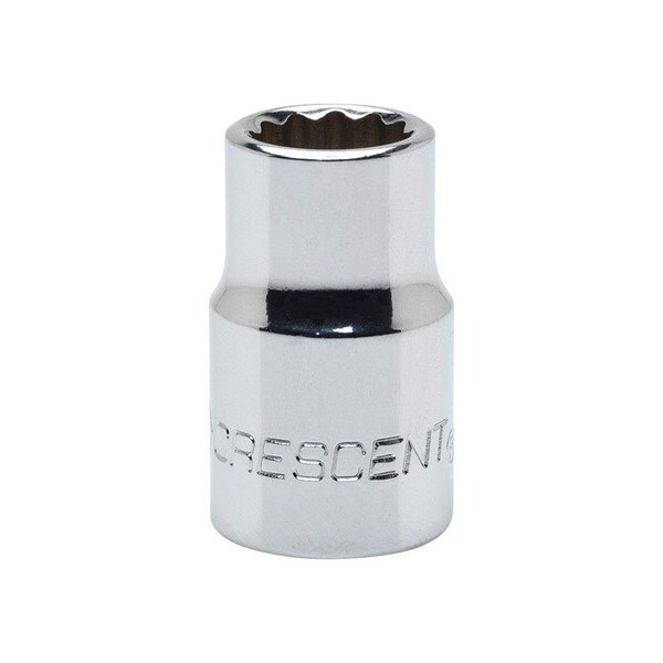 Weller Crescent 18 mm X 3/8 in. drive Metric 12 Point Standard Socket 1 pc - CDS48N