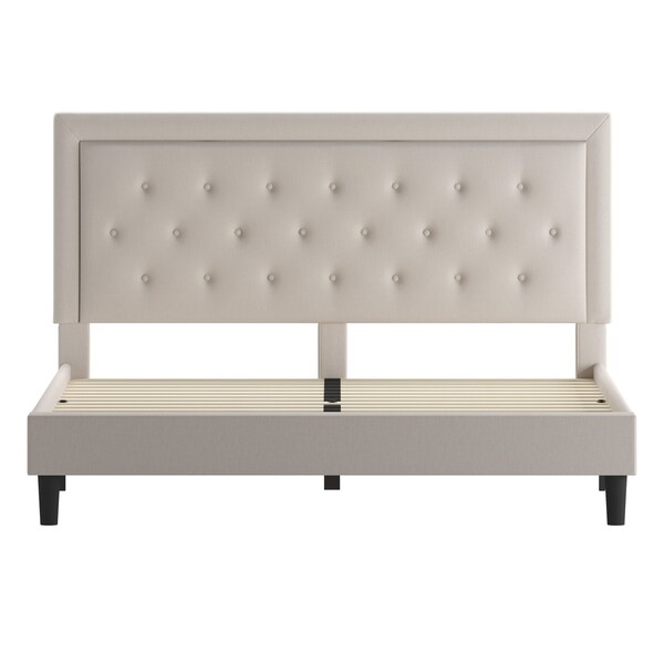 Flash Furniture Roxbury King Platform Bed, Beige - SL-BK5-K-B-GG