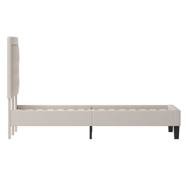 Flash Furniture Roxbury King Platform Bed, Beige - SL-BK5-K-B-GG