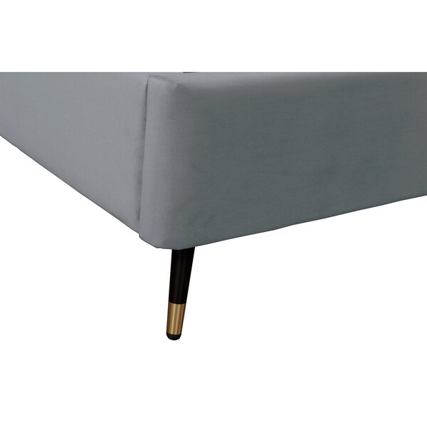 Manhattan Comfort Crosby Queen-Size Bed in Grey - BD009-QN-GY