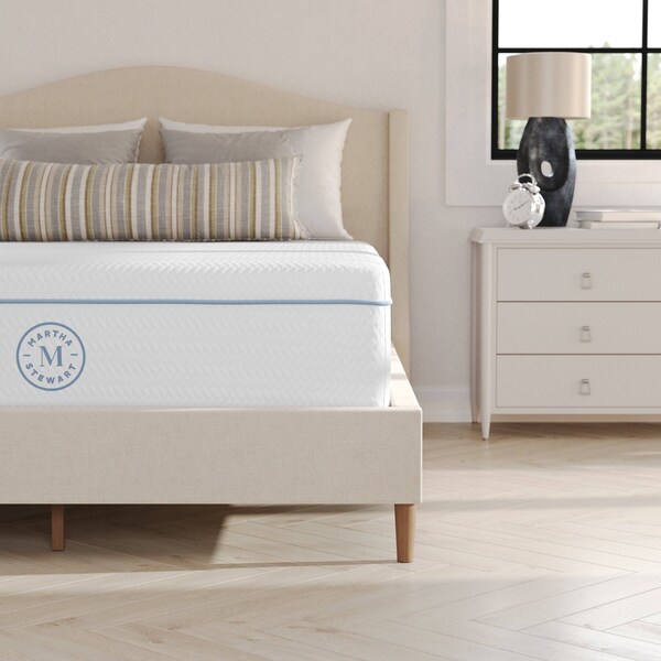 Martha Stewart SleepComplete 12 Inch Full Medium Dual-Action Cooling Gel and Green Tea Memory Foam Mattress - CL-MODD-12F-MS