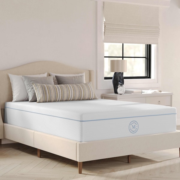 Martha Stewart SleepComplete 12 Inch Full Medium Dual-Action Cooling Gel and Green Tea Memory Foam Mattress - CL-MODD-12F-MS