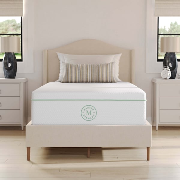 Martha Stewart SleepComplete 12 Inch Twin Medium Firm Triple-Action Cooling Gel Memory Foam Mattress - CL-MODD1-12T-MS