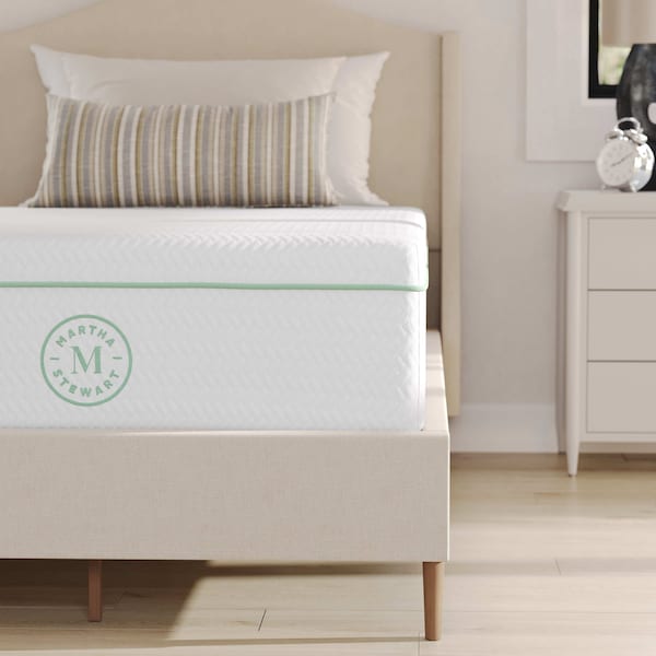 Martha Stewart SleepComplete 12 Inch Twin Medium Firm Triple-Action Cooling Gel Memory Foam Mattress - CL-MODD1-12T-MS