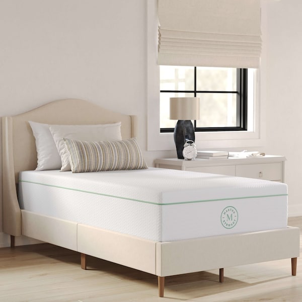 Martha Stewart SleepComplete 12 Inch Twin Medium Firm Triple-Action Cooling Gel Memory Foam Mattress - CL-MODD1-12T-MS