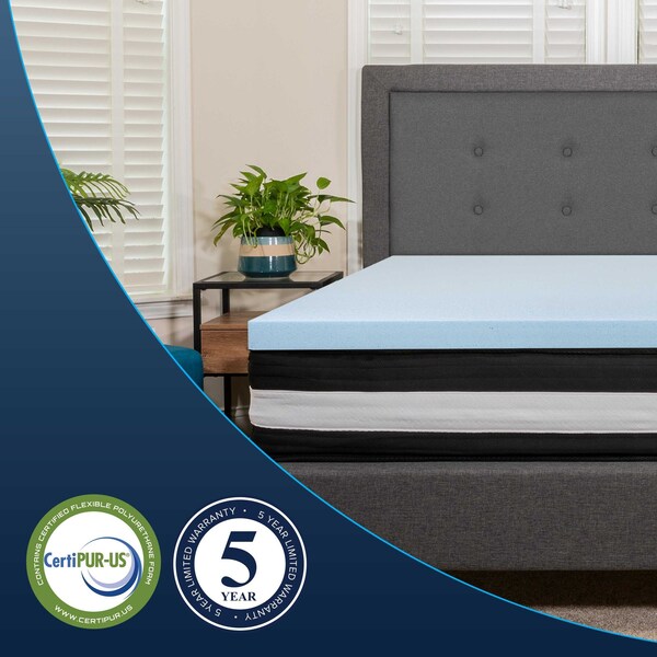 Flash Furniture 12" Twin Mattress & Memory Foam Topper Bundle - CL-E230P-2M35-T-GG