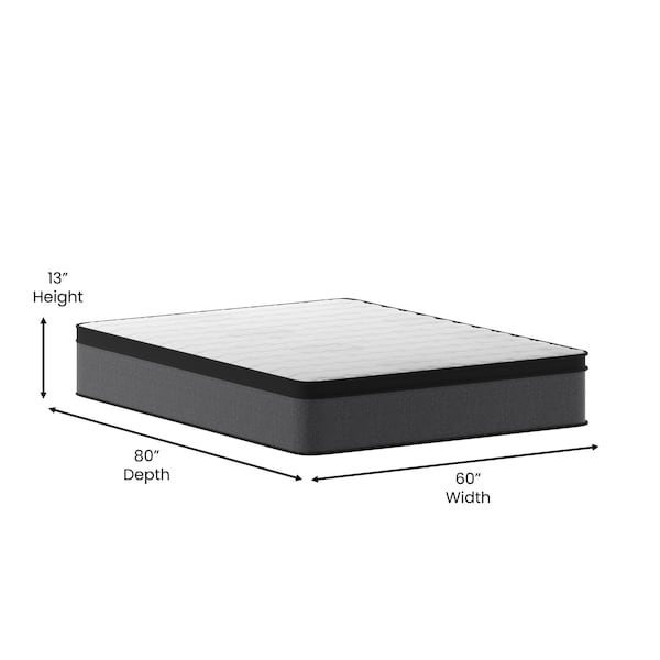 Flash Furniture Queen 13" Pressure Relief Pillow Top Mattress - CL-ET232-13-Q-GG